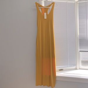 Yellow maxi dress